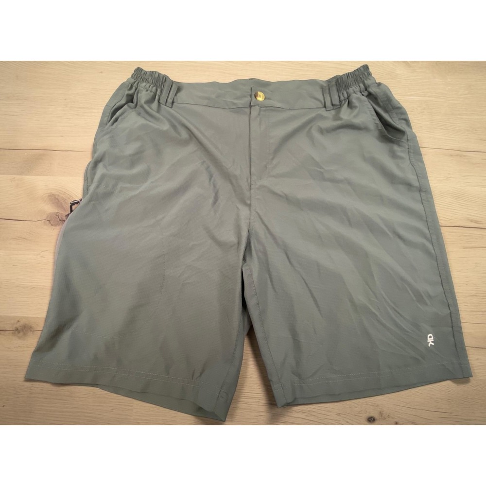 Little Donkey Andy Hiking Shorts‎ Ripstop Stretch Green Cargo Pockets Mens XXL